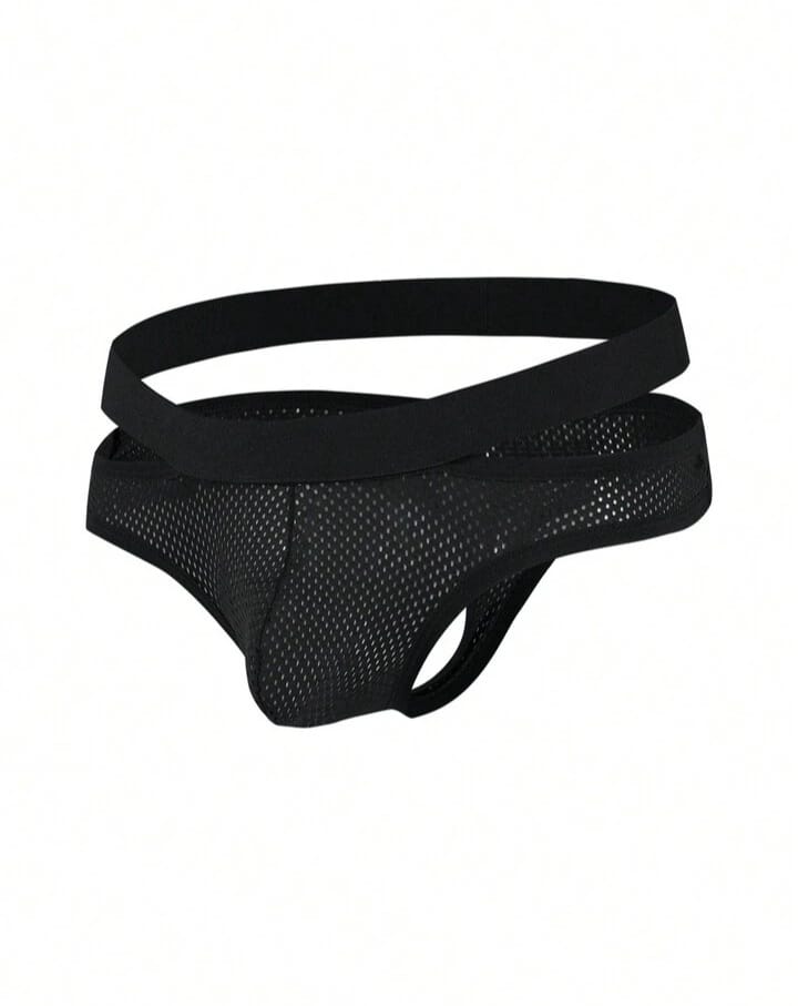 Men's Solid Color Hollow Out Briefs